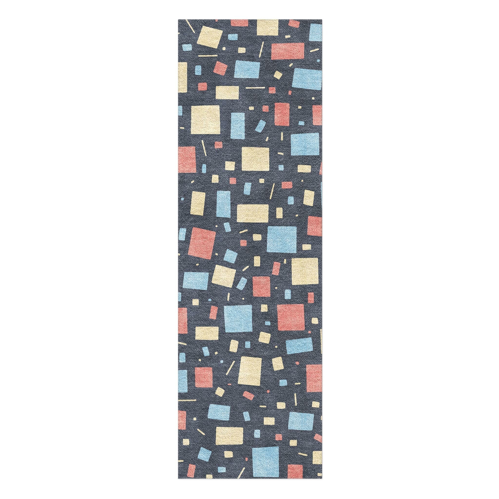 Geometric Confetti Twilight in 2.5' x 8' Runner Size