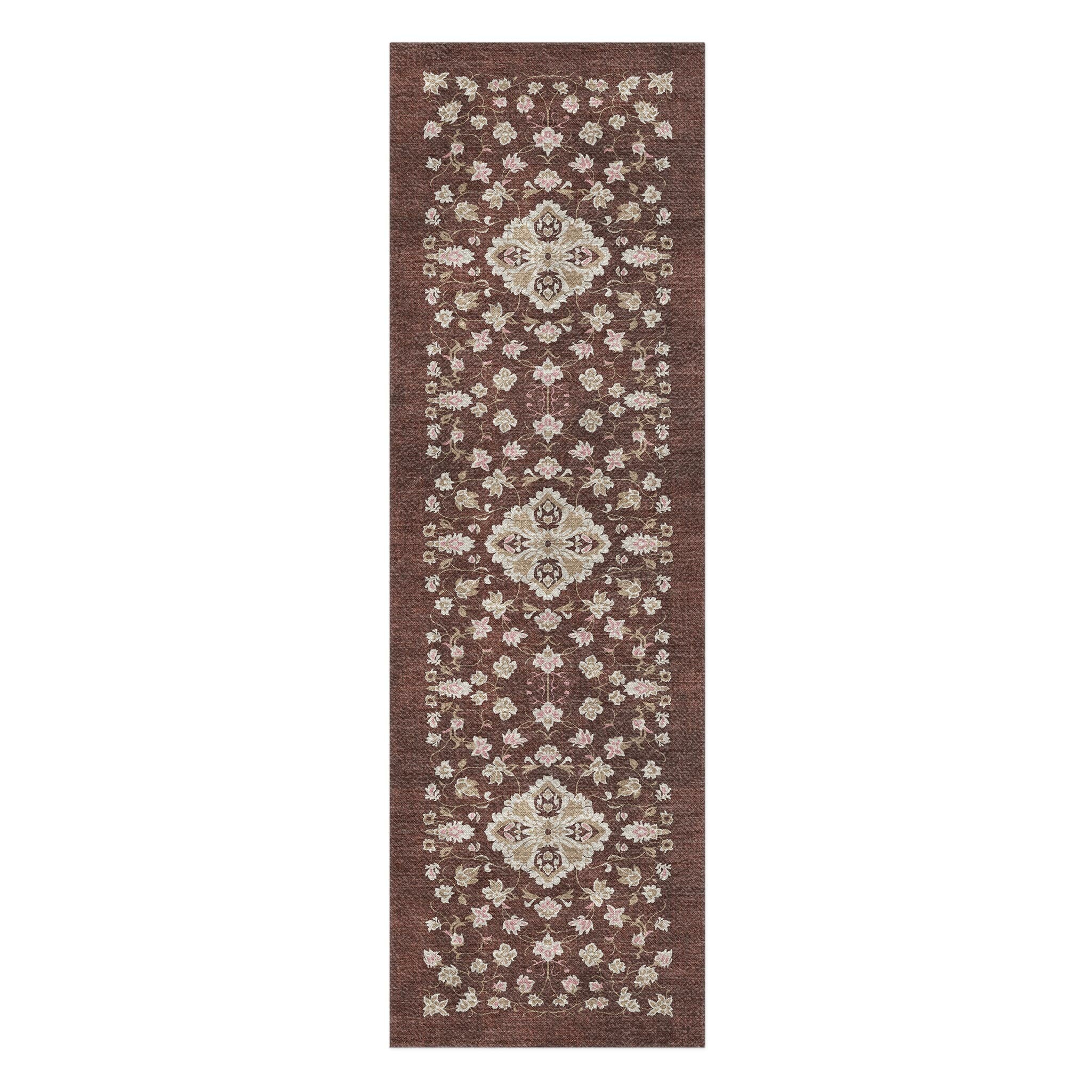 Fenwick Maroon & Gold in 2.5' x 8' Runner Size