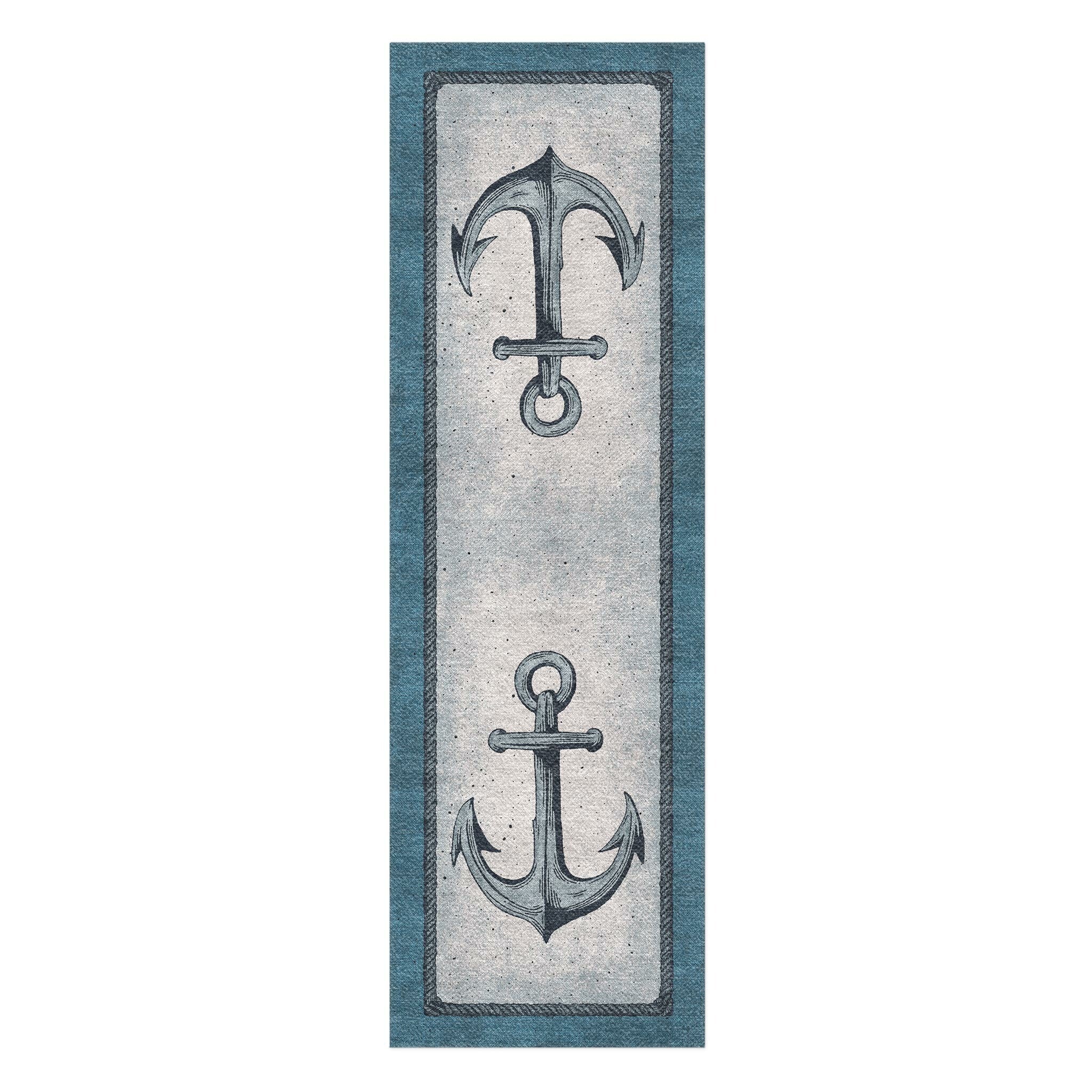 Coastal Anchor in 2.5' x 8' Runner Size