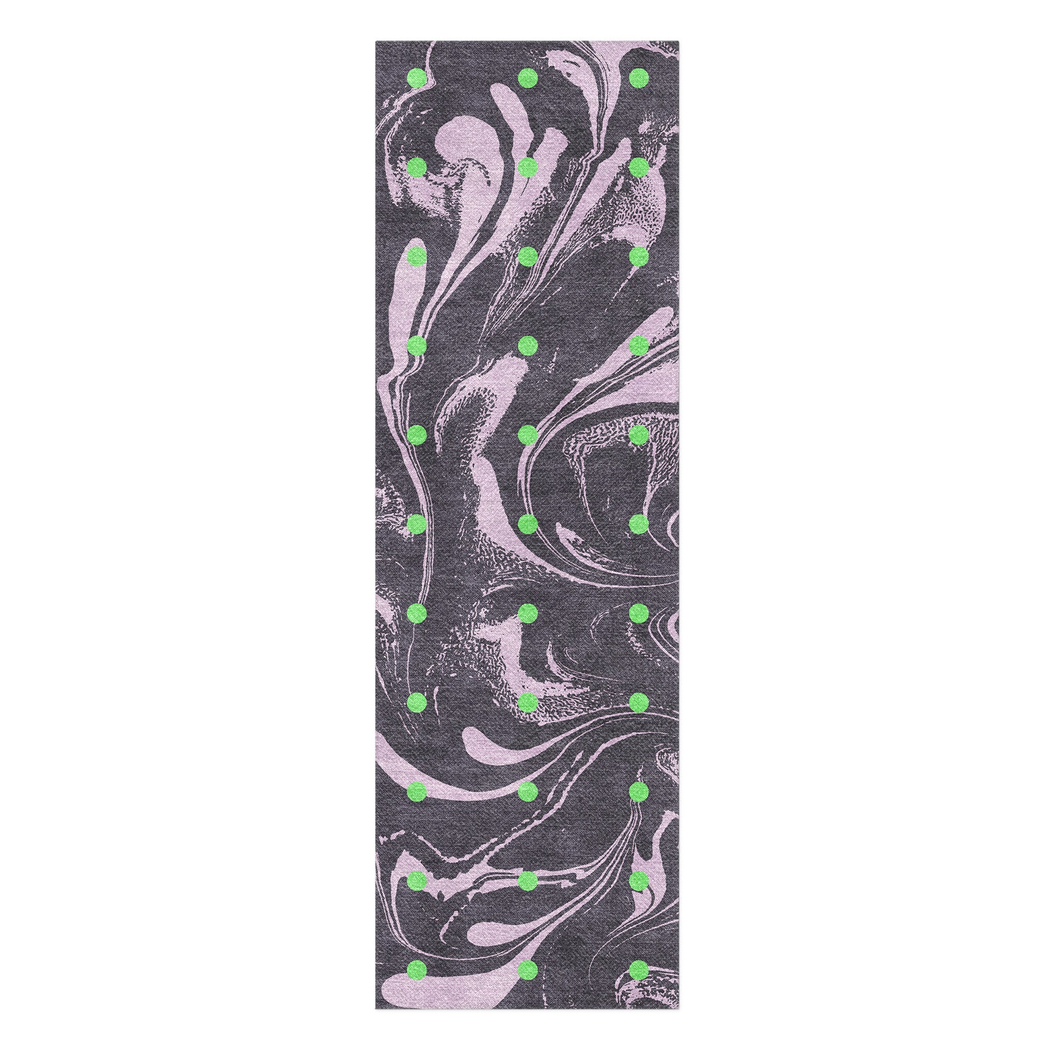 Acid Burn Purple & Green in 2.5' x 8' Runner Size