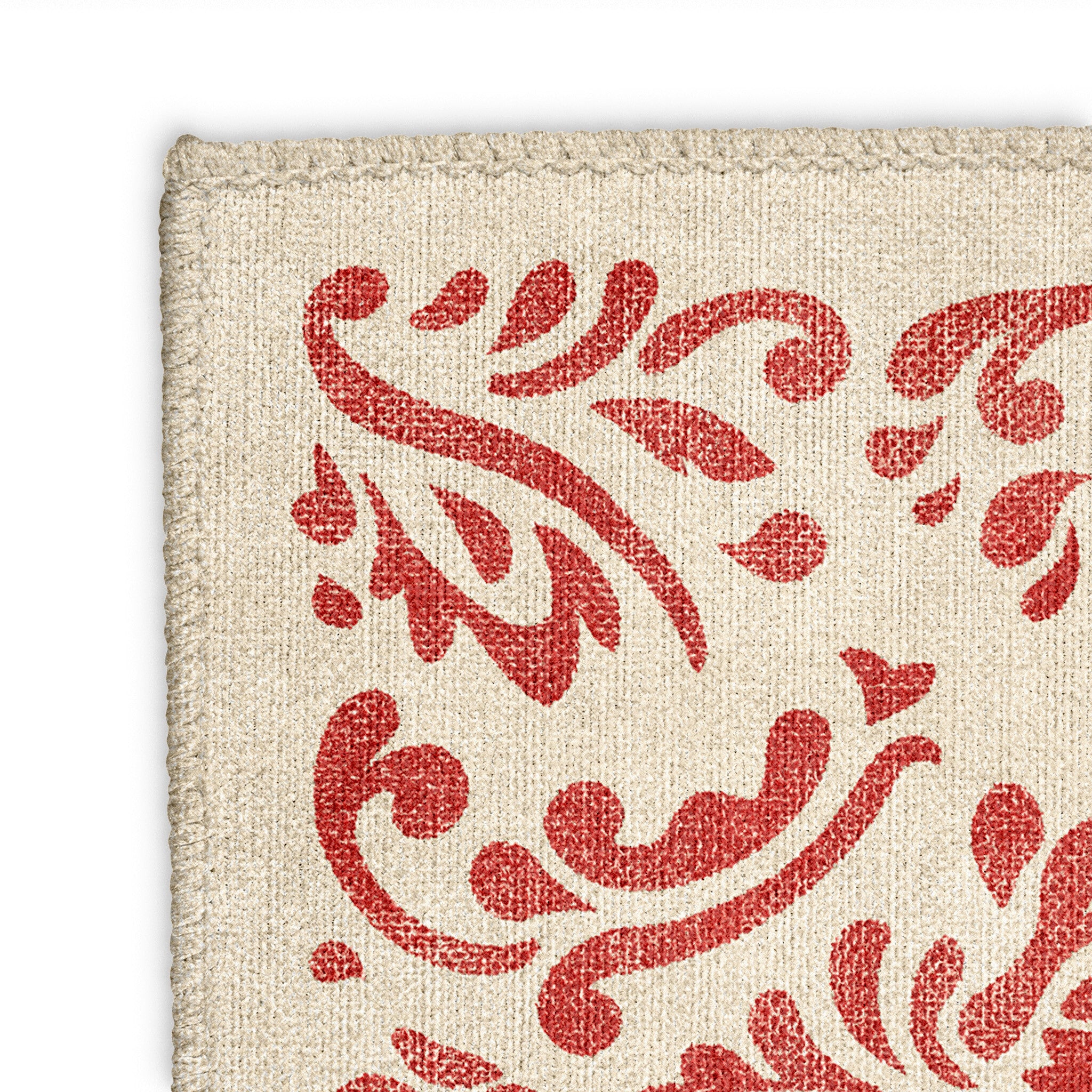 Floranna Ivory & Red Mockup Square Detail