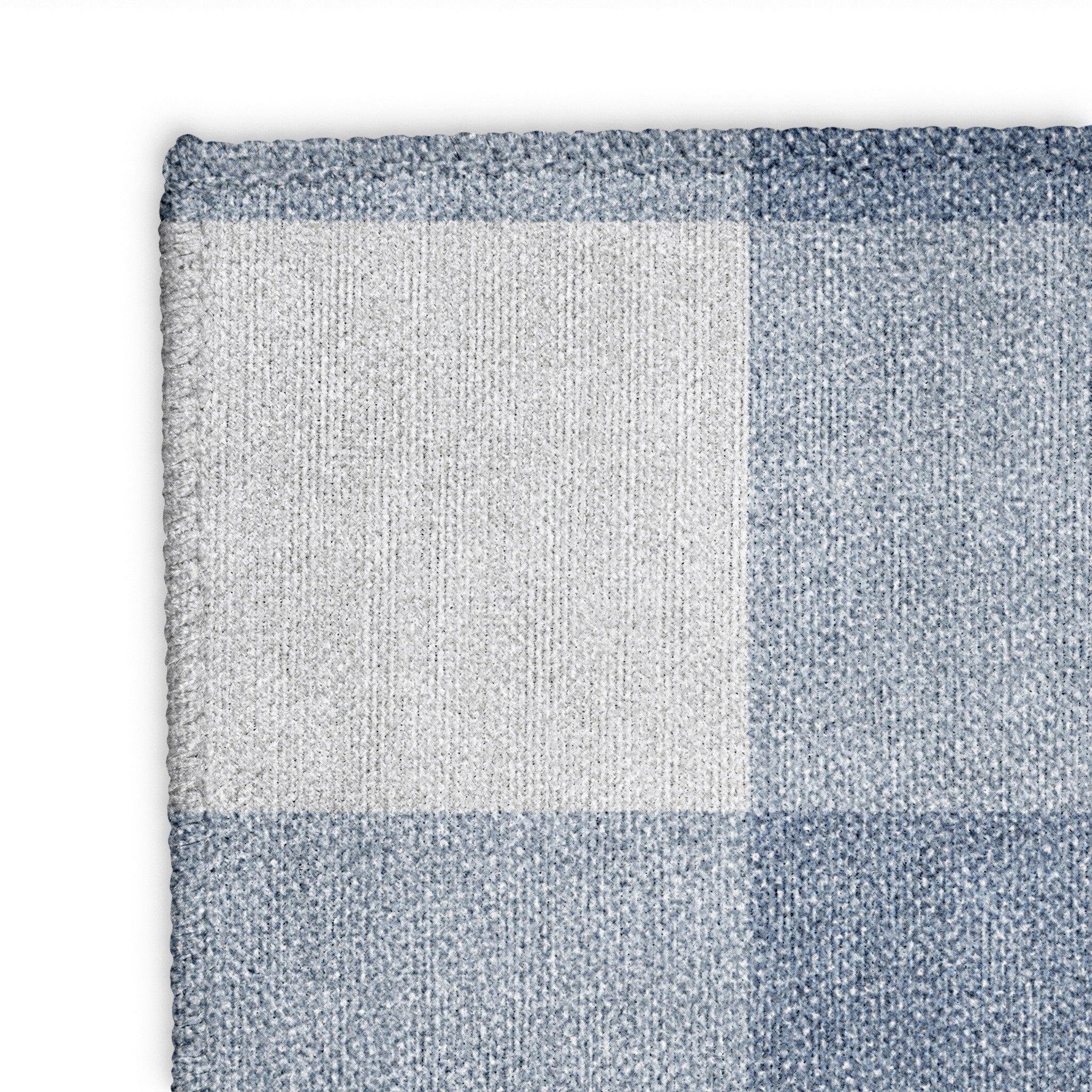 Buffalo Plaid Steel Blue Mockup Square Detail