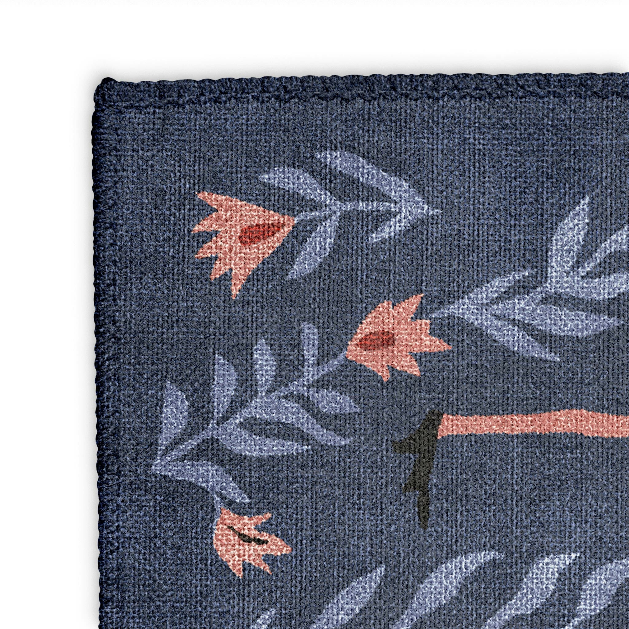 Flamingo Friends Navy Mockup Square Detail