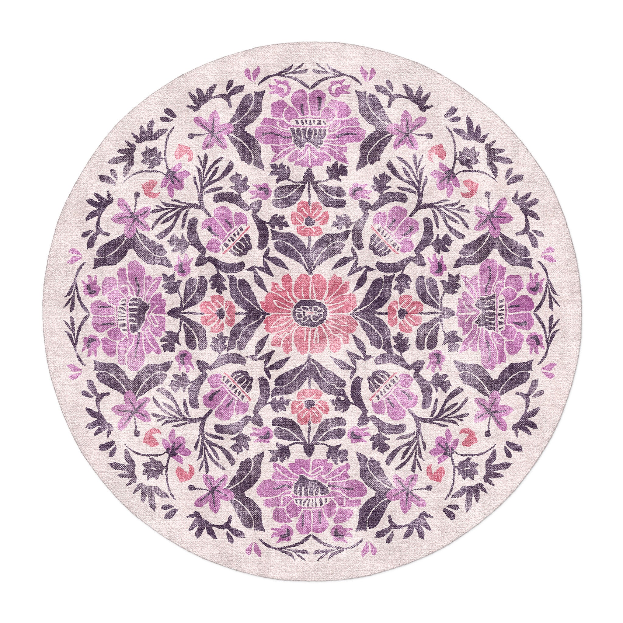 Corriana Pink & Purple in 5' Round Size