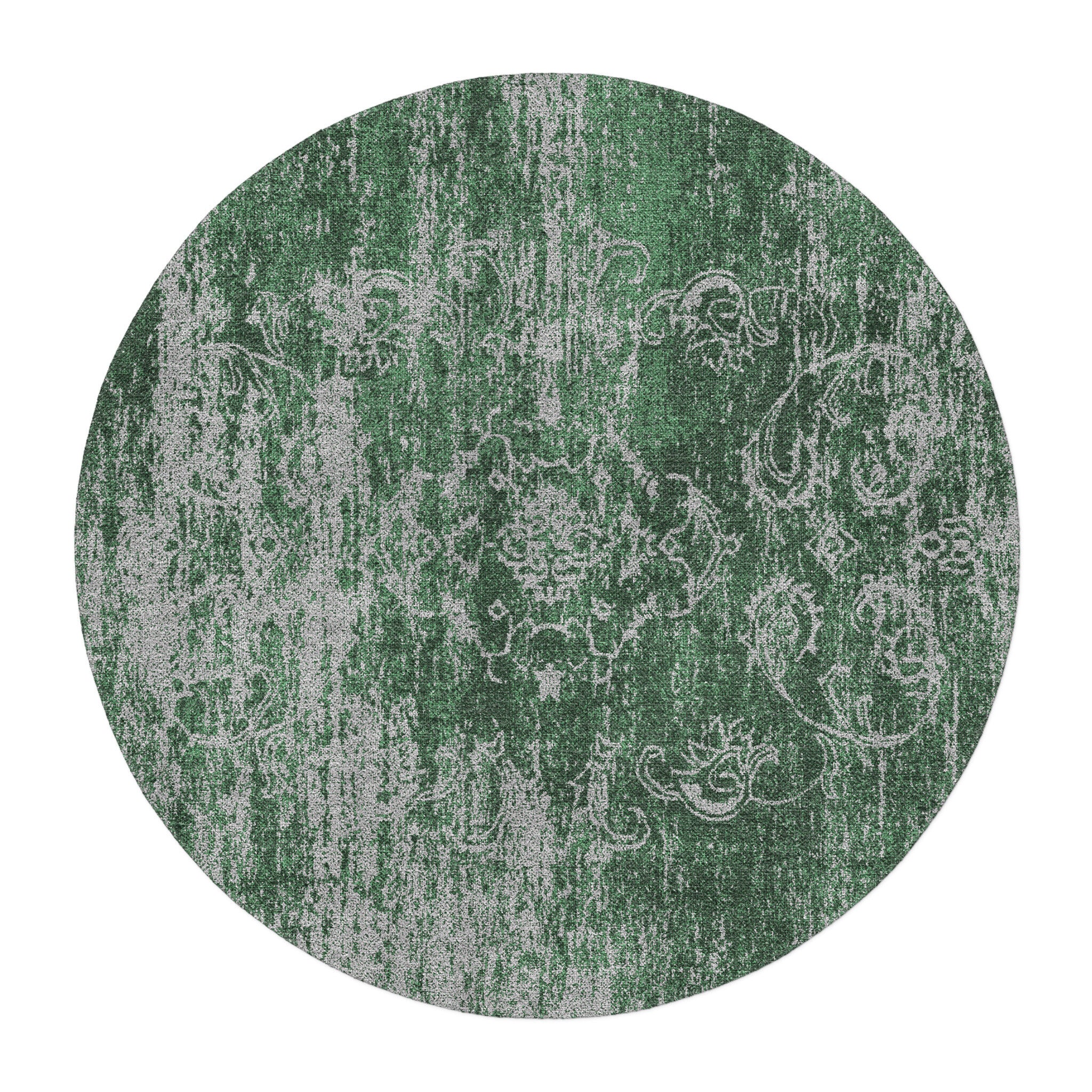 Bennett Green & Grey in 5' Round Size