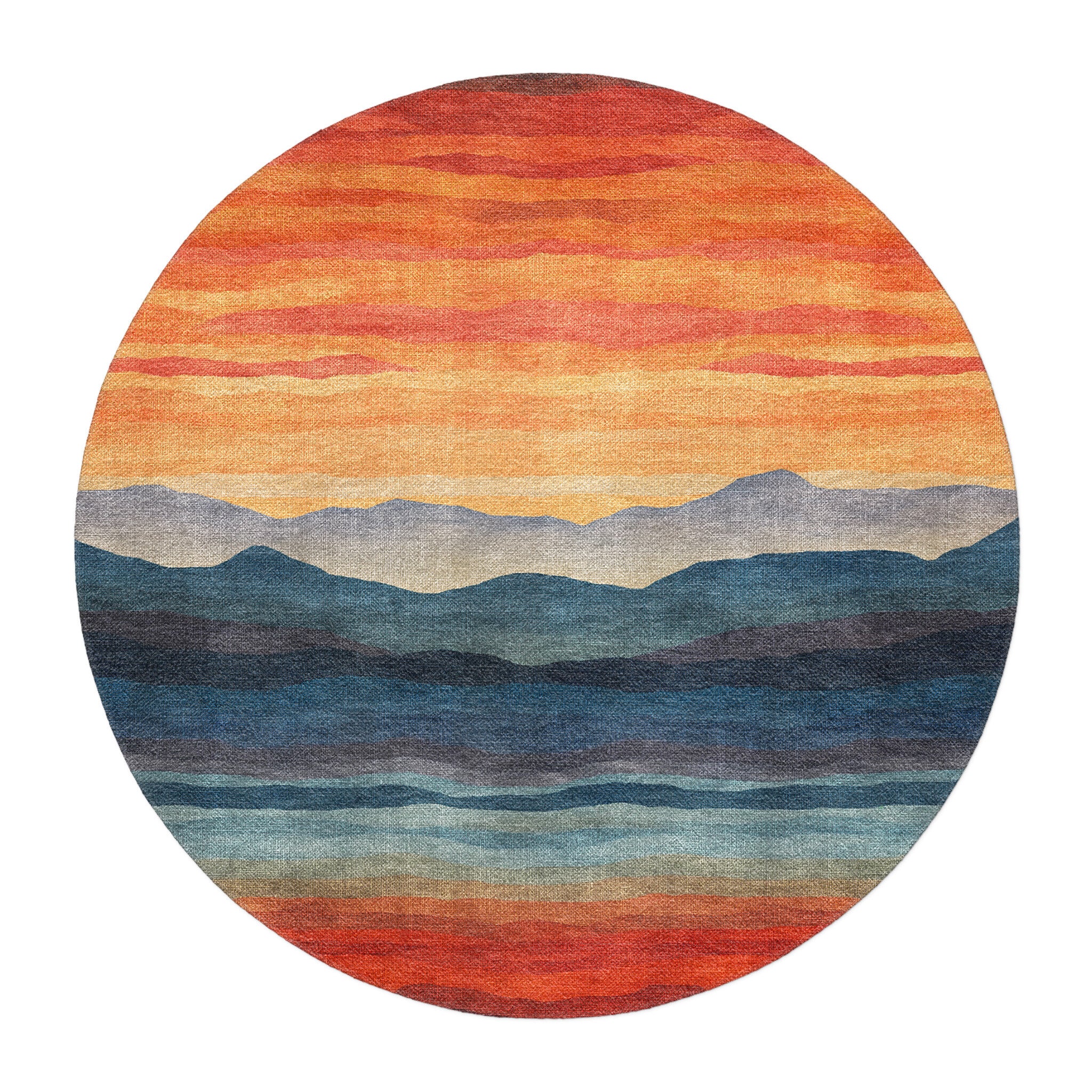 Tucson Sunset in round-5ft Size