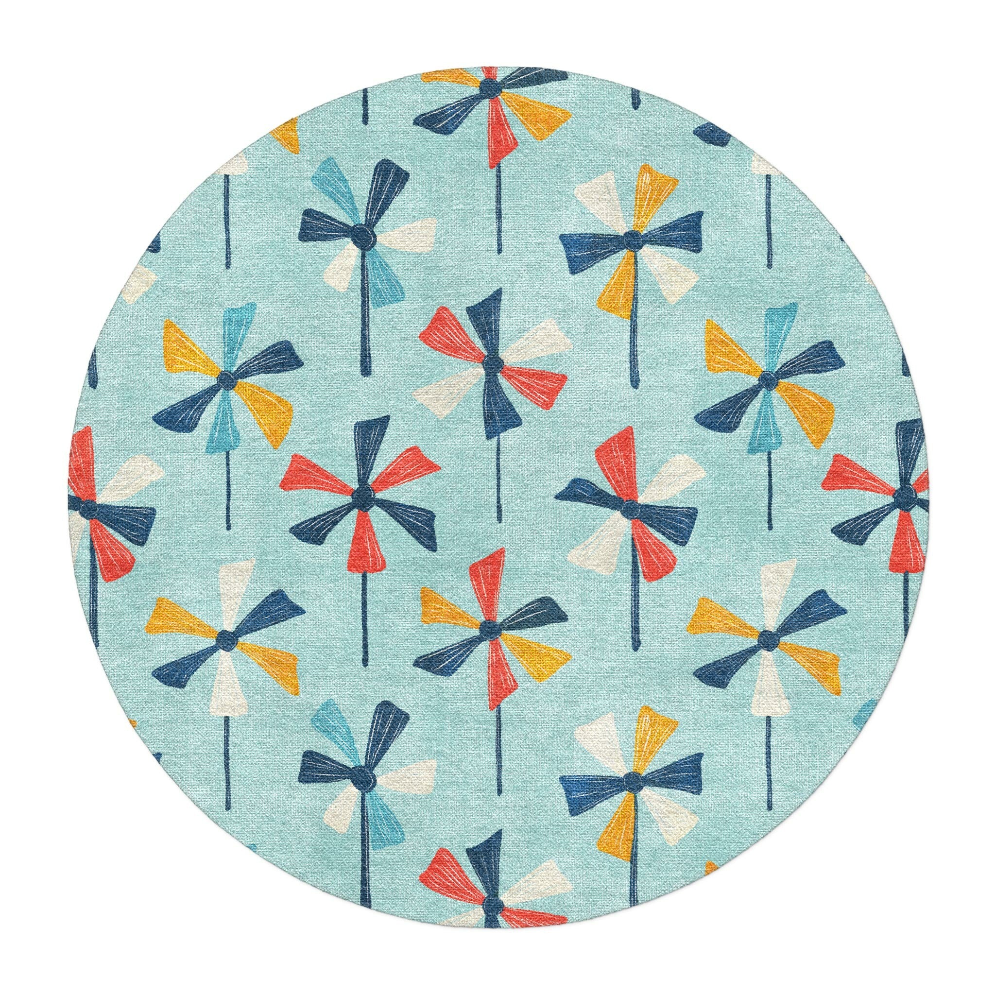 Breezy Pinwheels in 5' Round Size