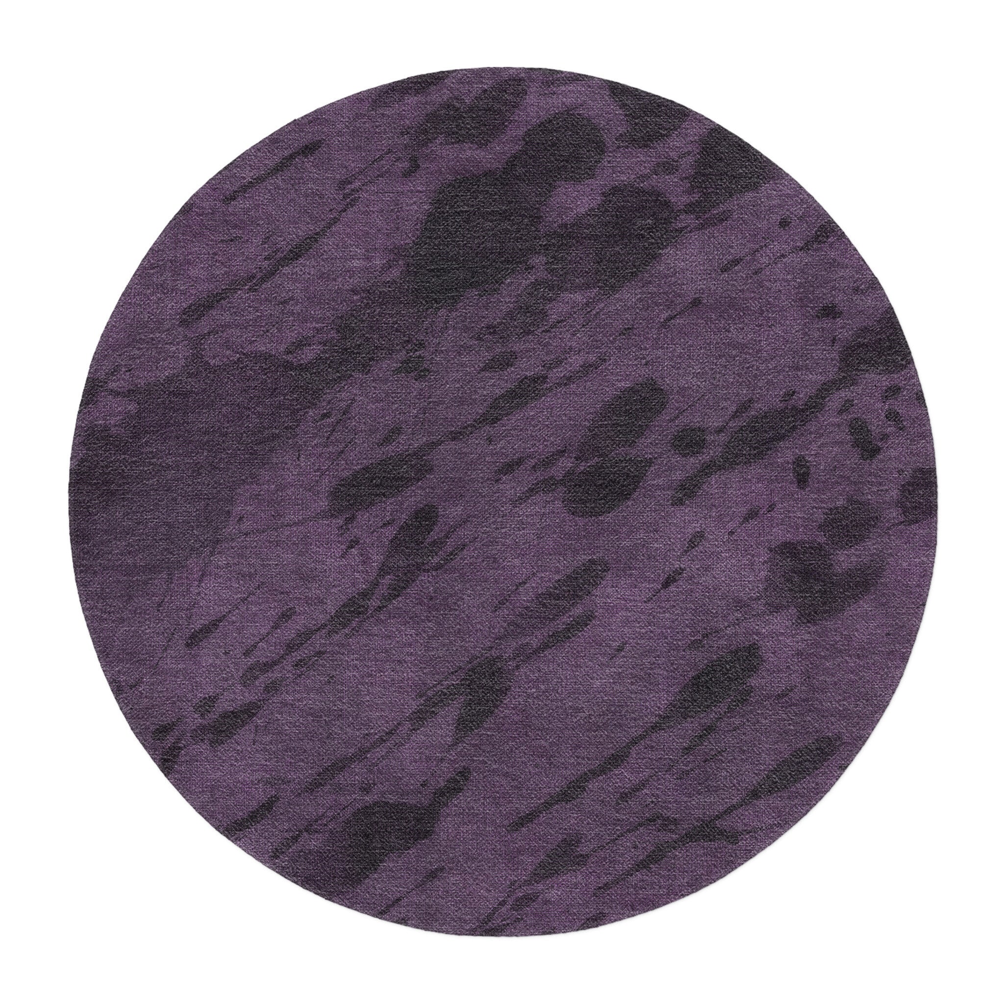 Hurley Splatter Dye Purple in round-5ft Size