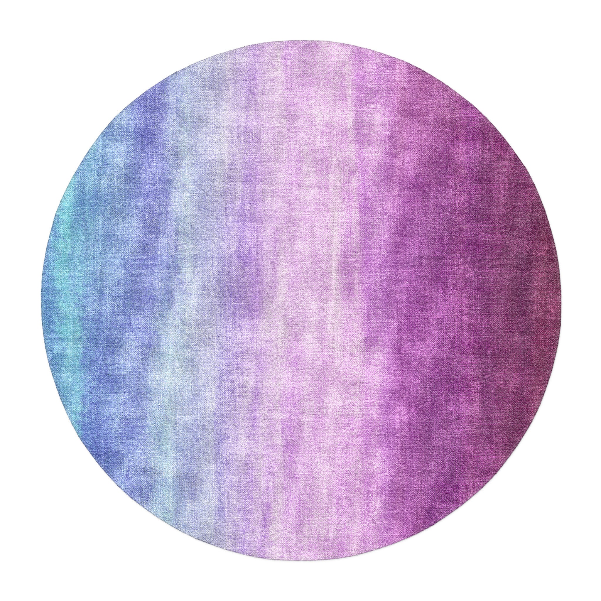 Imogen Watercolor Blue & Purple Ombre in round-5ft Size