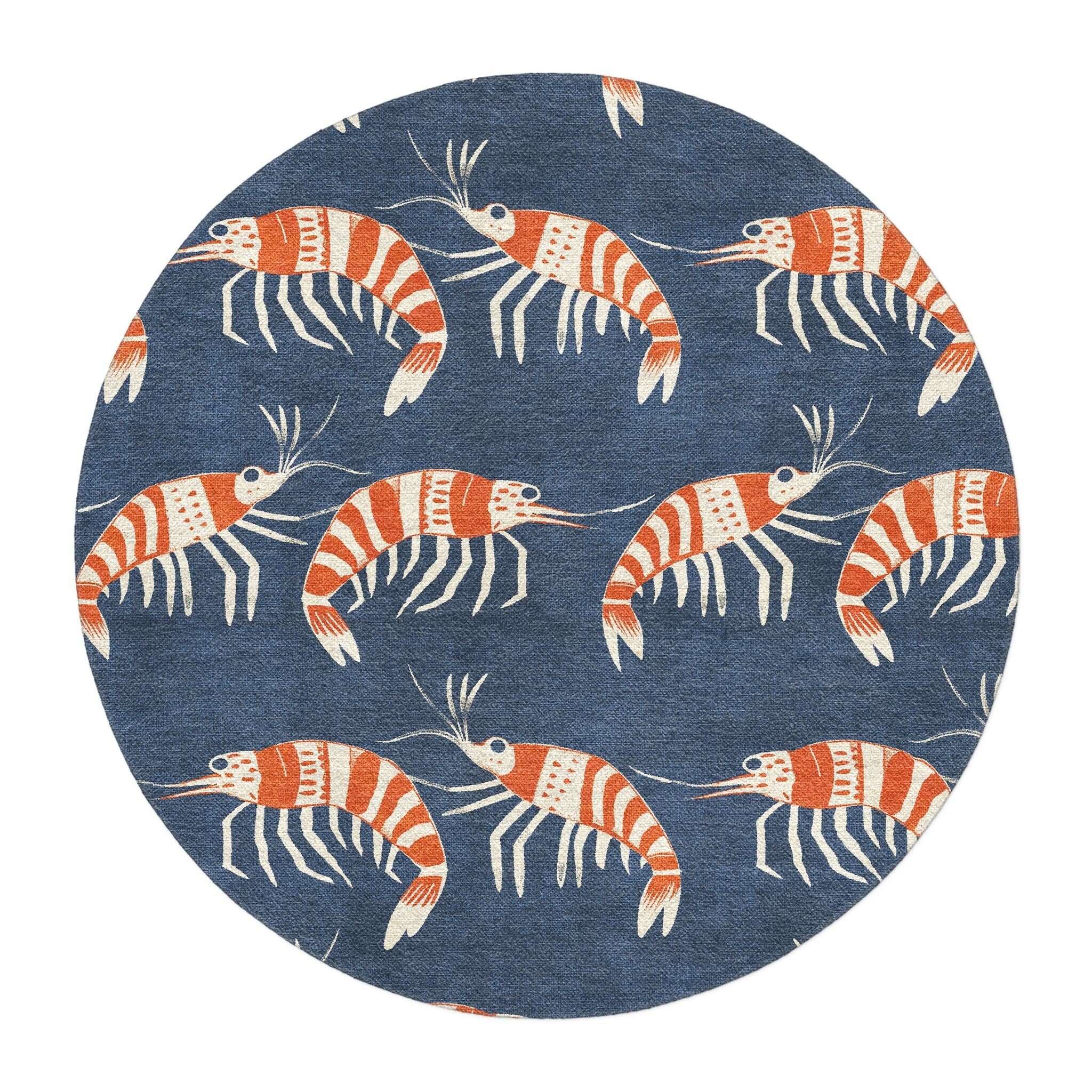 Tile - Animals 013 - Tribal Prawns in 5' Round Size