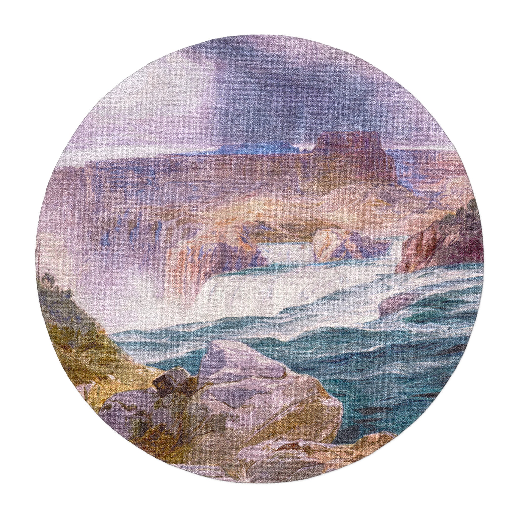 Shoshone Falls of the Great Idaho Snake River by Thomas Moran in round-5ft Size