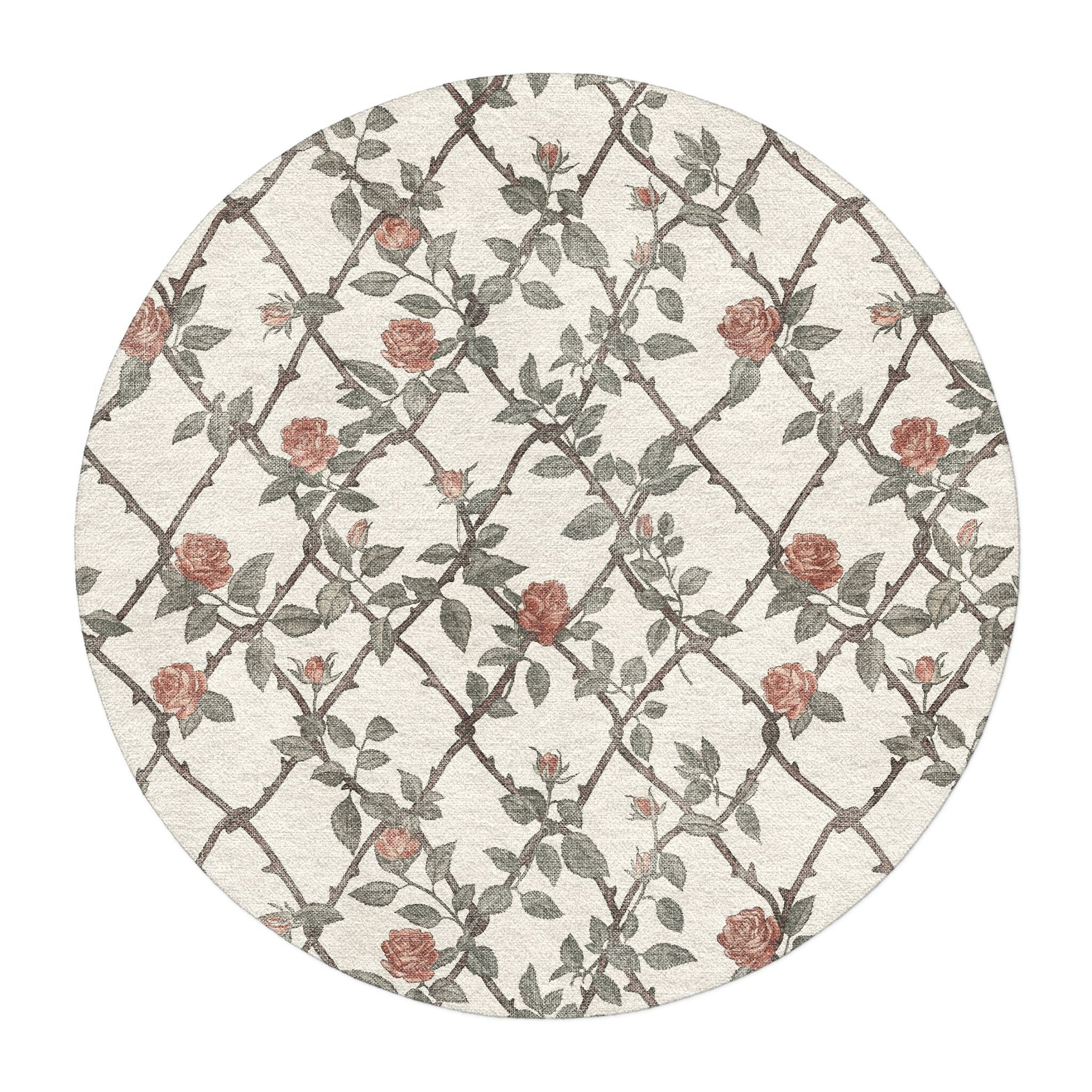 Rose Lattice in 5' Round Size