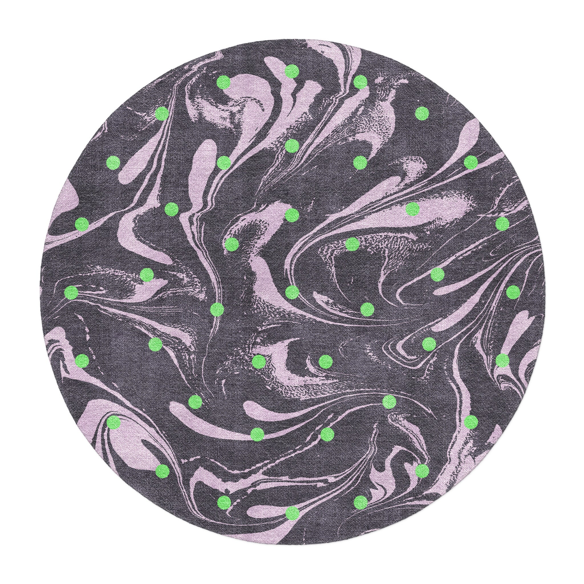 Acid Burn Purple & Green in 5' Round Size