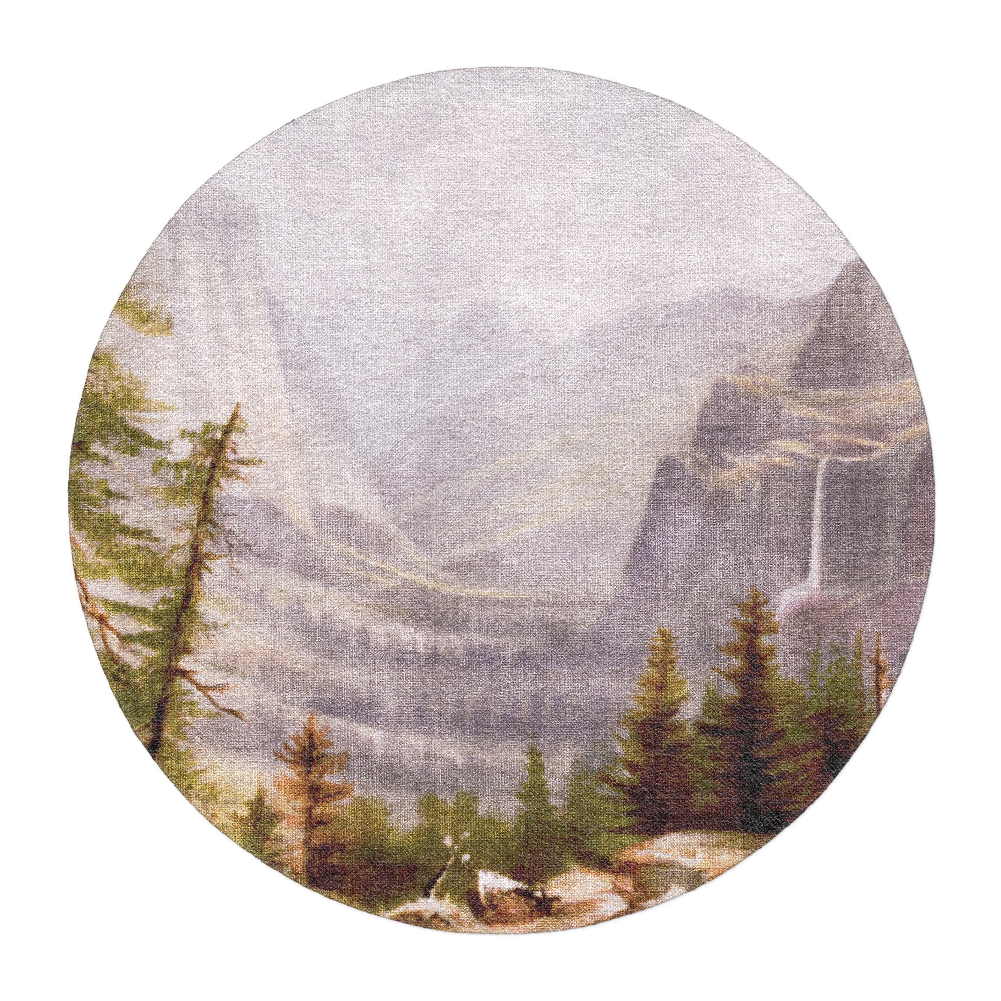 Yosemite Valley by Thomas Hill in round-5ft Size