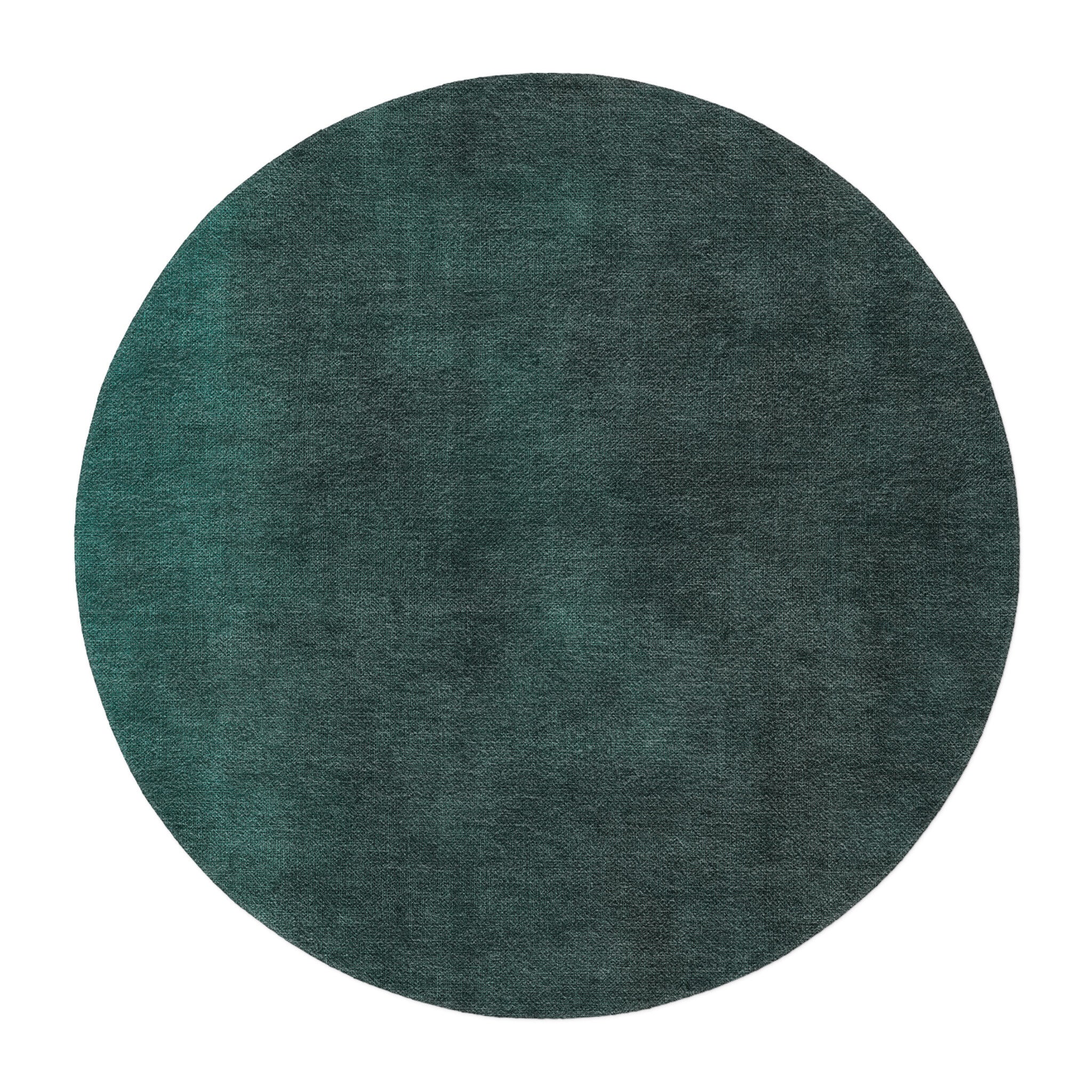 Keanu Watercolor Deep Teal Ombre in round-5ft Size